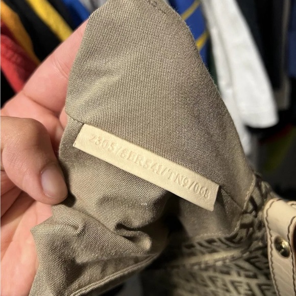 Fendi Bicolor Zucchino Flap Shoulder Bag Authentic‎ Vintage - Picture 12 of 12